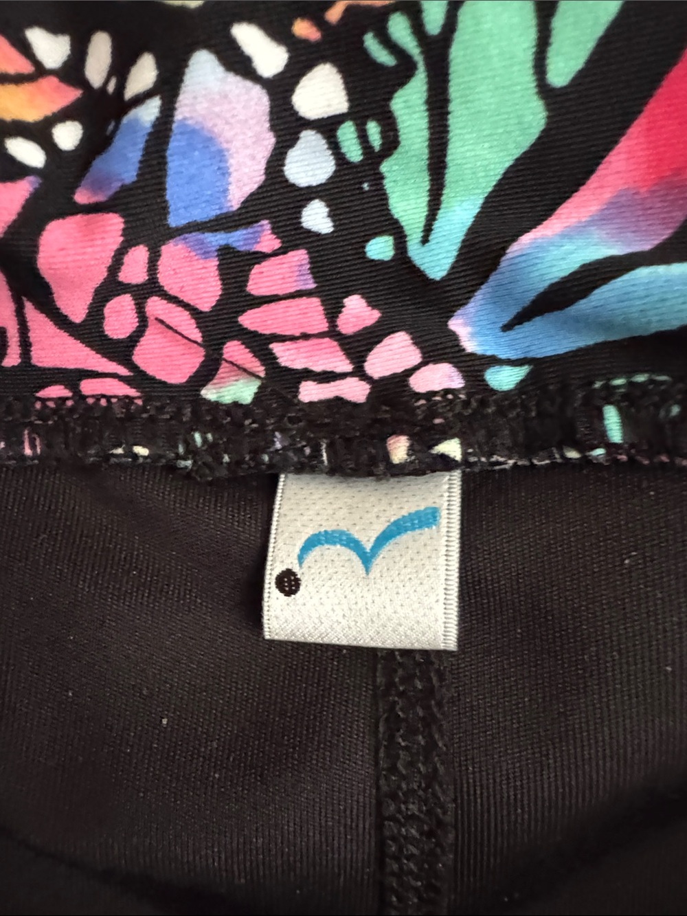B Passionit Black Multicolor Butterfly Print Active tennis Skirt View 2